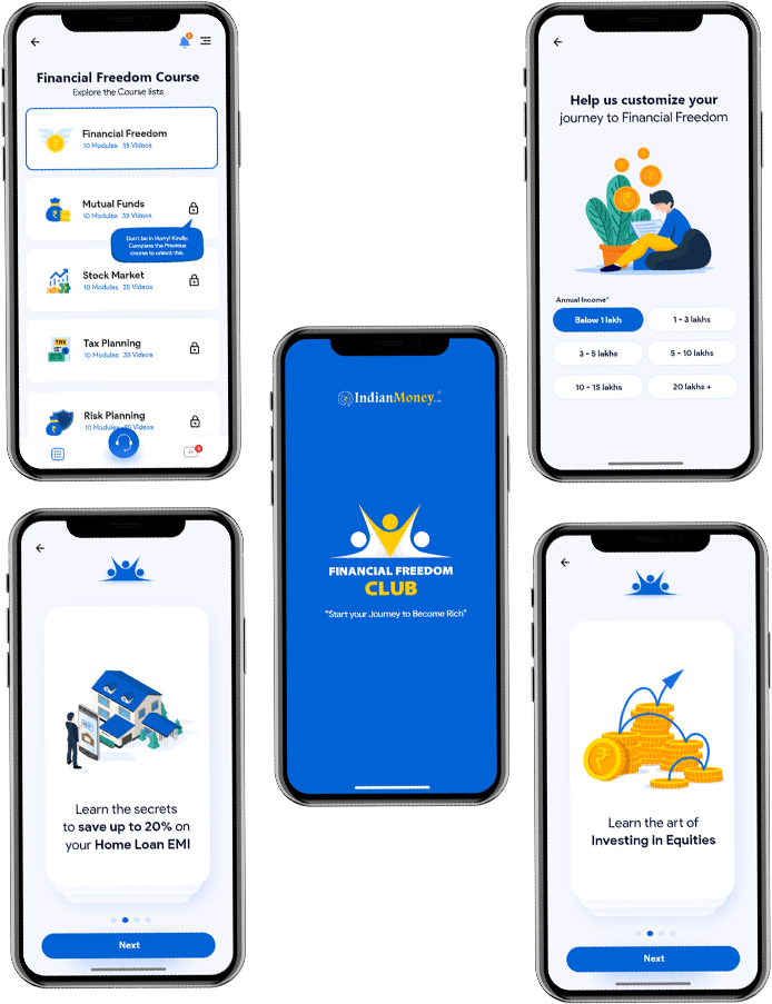 Financial freedom club screens